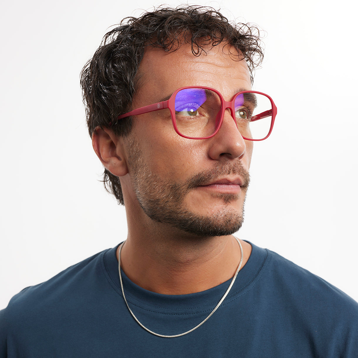 PASCAL Burgundy RED - Lentes de lectura con protección de luz azul