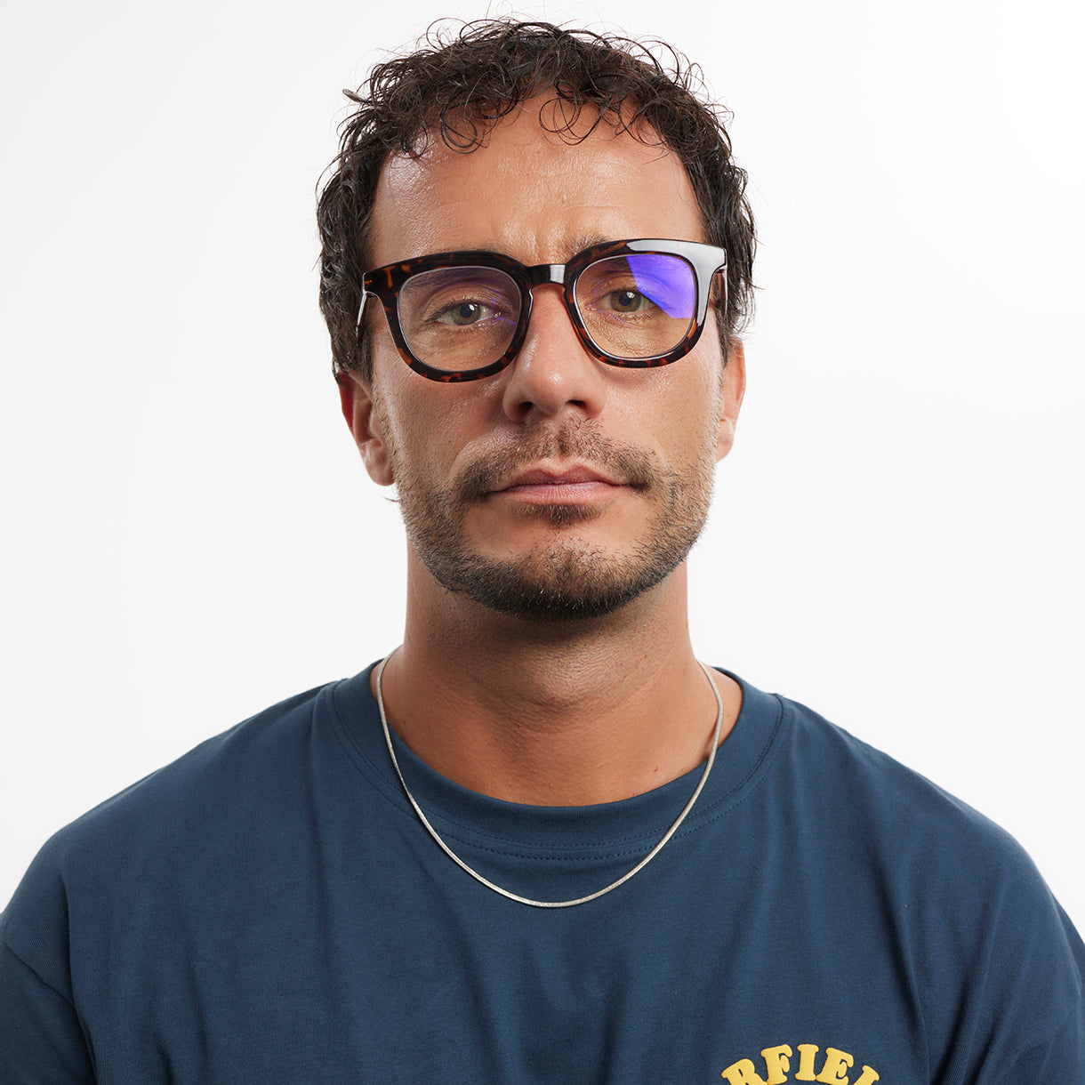 OSTERBRO Glossy Tortoise - Lentes de lectura con aumento y protección de luz azul