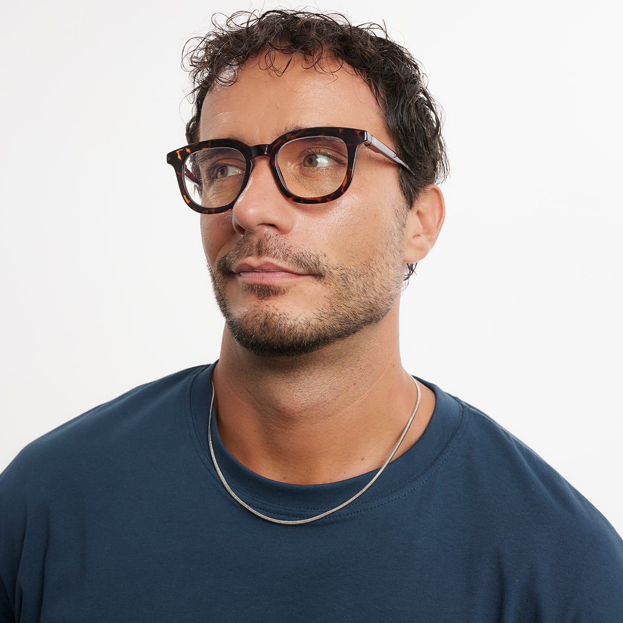 OSTERBRO Glossy Tortoise - Lentes de lectura con aumento y protección de luz azul