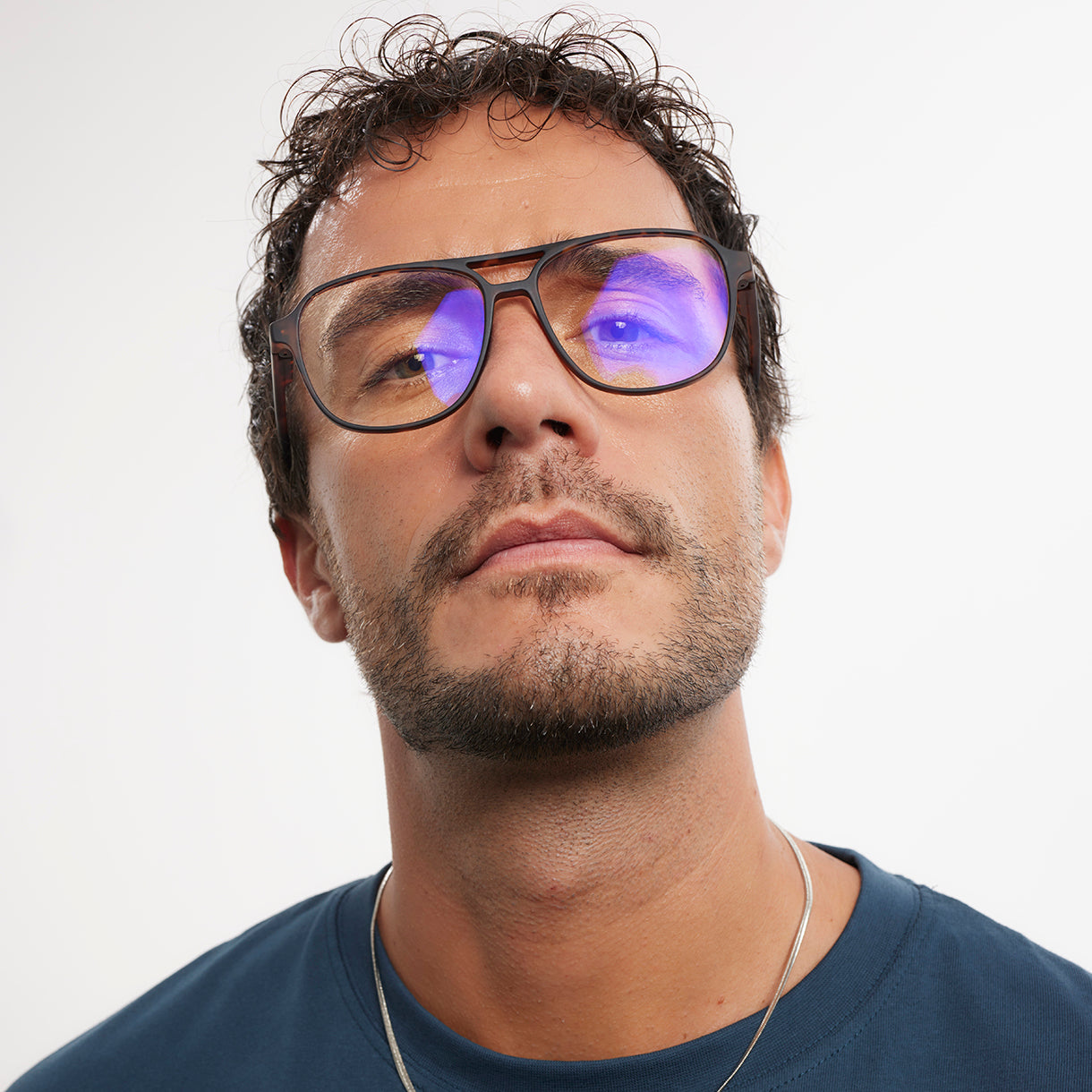 Brad Tortoise - Lentes de lectura con protección de luz azul