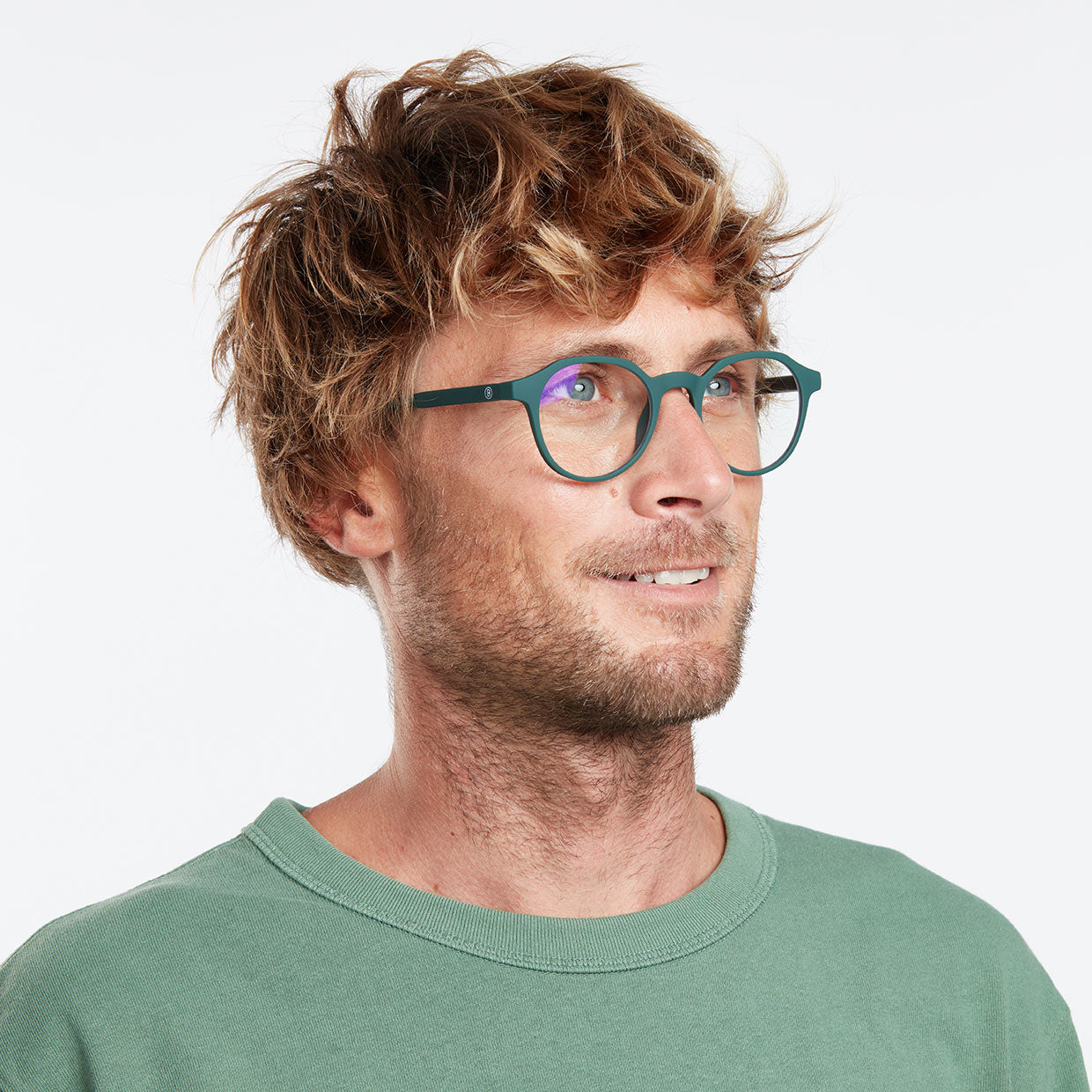 CHAMBERI Dark Green - Lentes de lectura con protección de luz azul