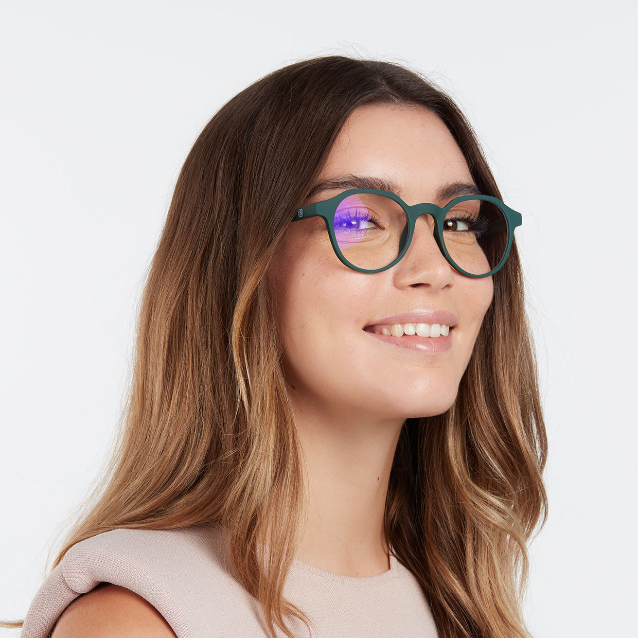 CHAMBERI Dark Green - Lentes de lectura con protección de luz azul