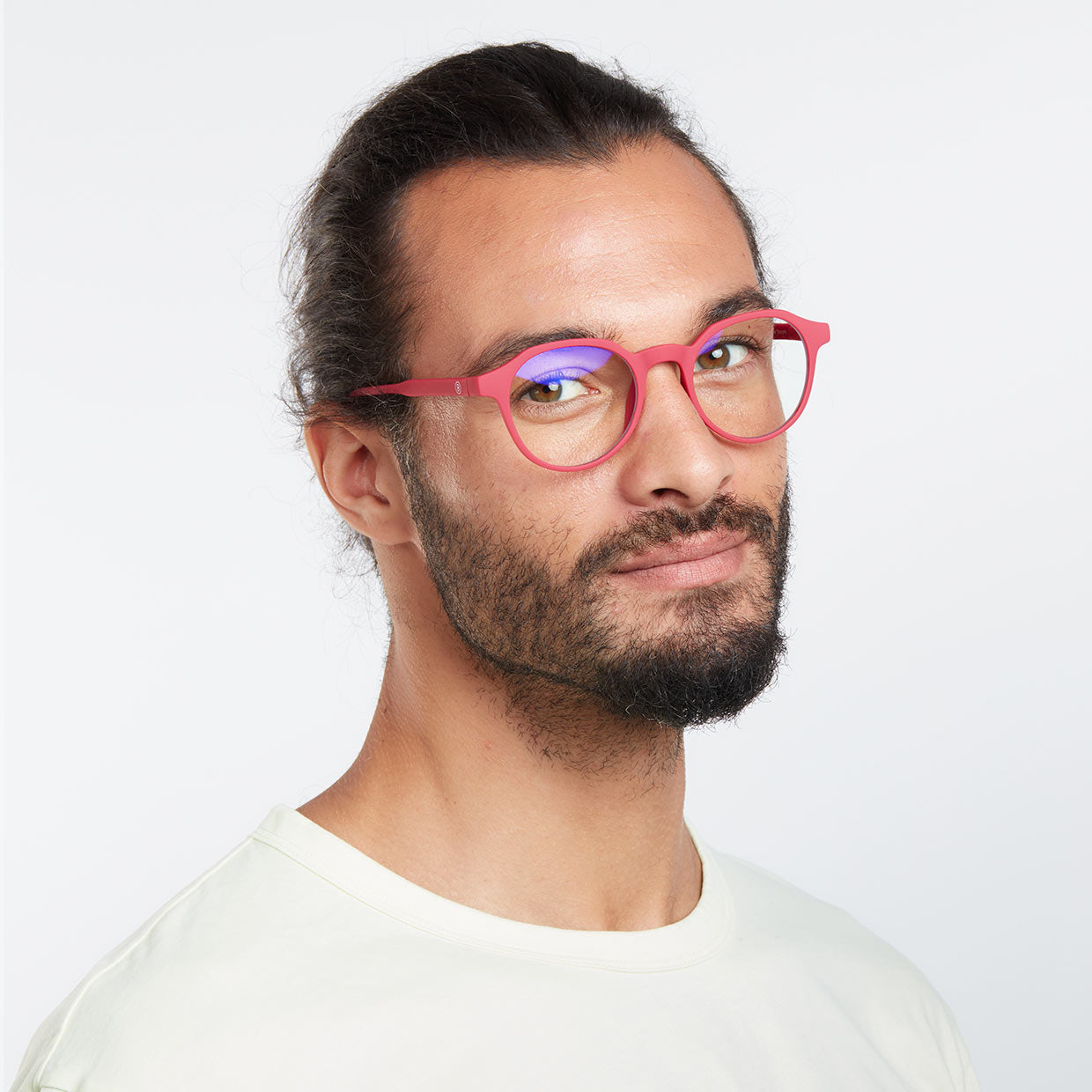 CHAMBERI Burgundy Red - Lentes de lectura con protección de luz azul