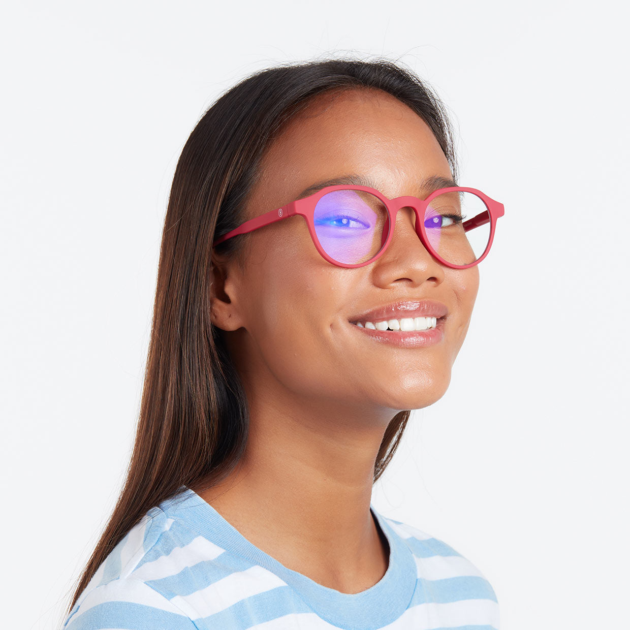 CHAMBERI Burgundy Red - Lentes de lectura con protección de luz azul