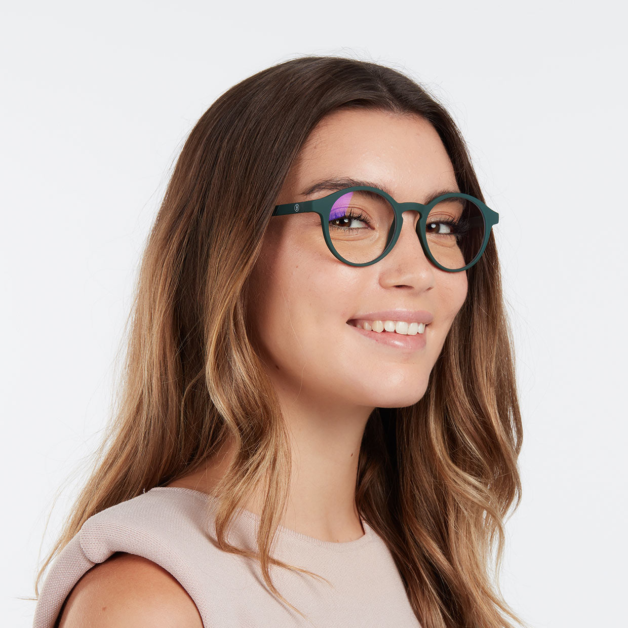 LE MARAIS Dark Green - Lentes de lectura con protección de luz azul