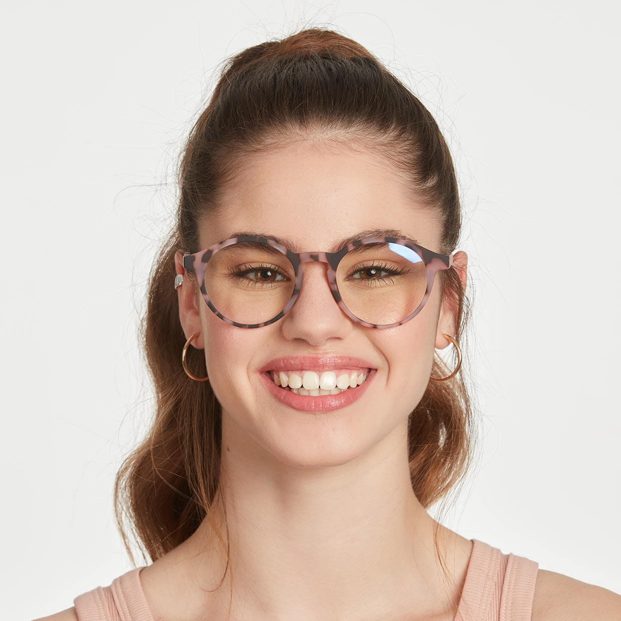 LE MARAIS Pink Tortoise - Lentes de lectura con protección de luz azul