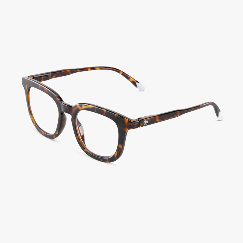 OSTERBRO Glossy Tortoise - Lentes de lectura con aumento y protección de luz azul